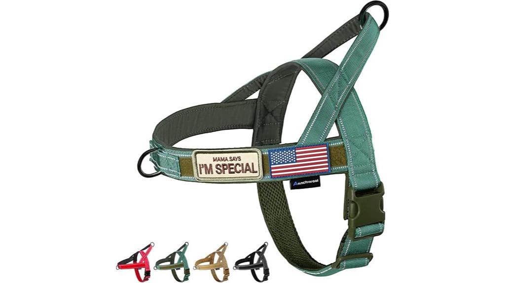 padded reflective dog harness