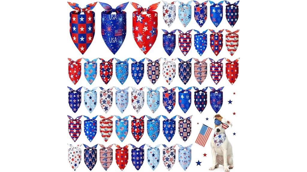 patriotic dog bandanas pack