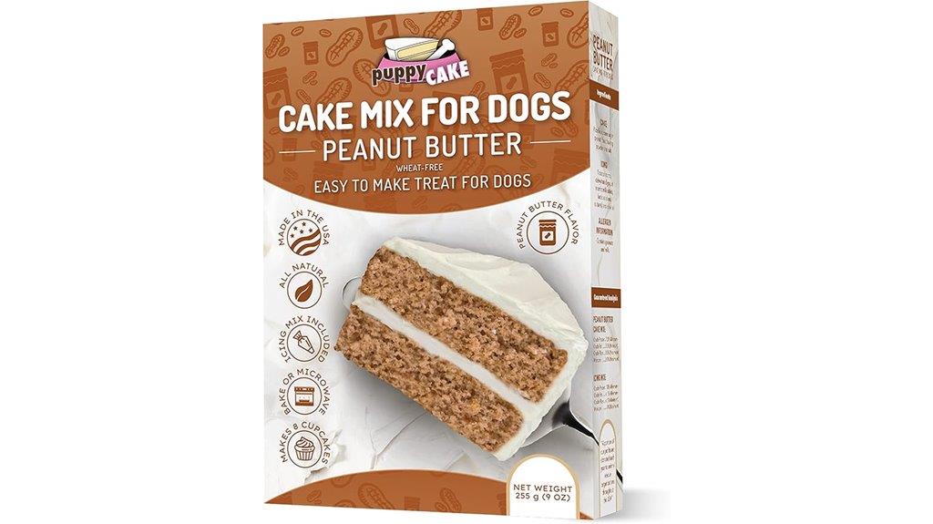 peanut butter dog cake