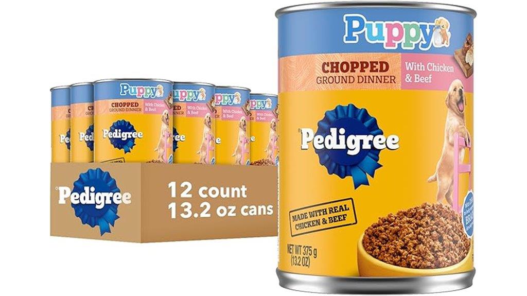 pedigree puppy canned food