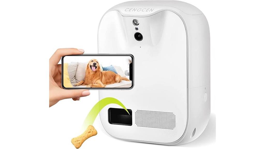 pet camera with dispenser