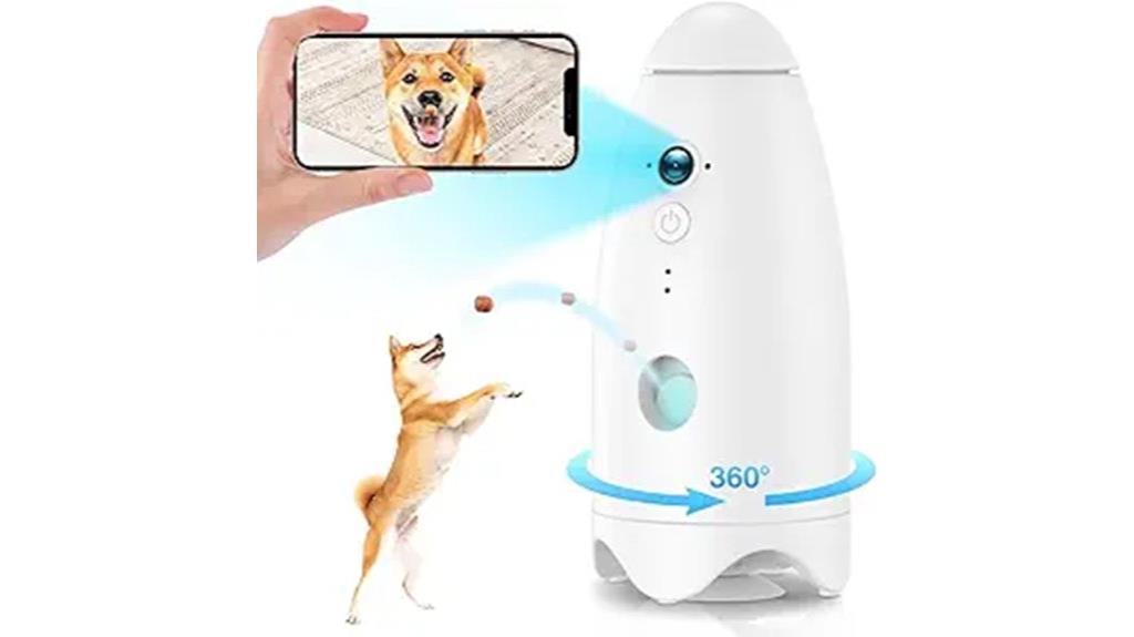 pet camera with treat dispenser