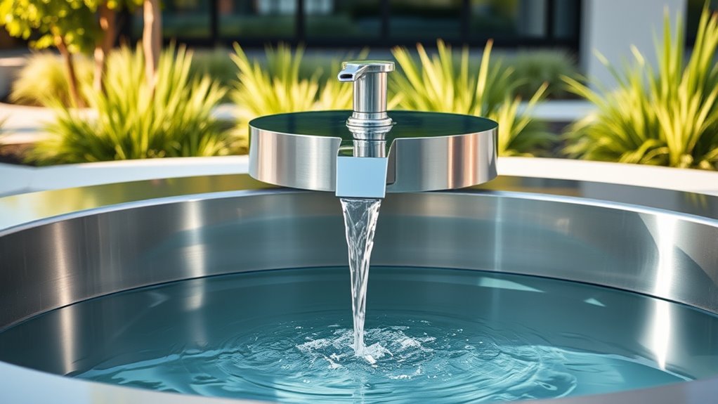 pet friendly stainless steel fountain