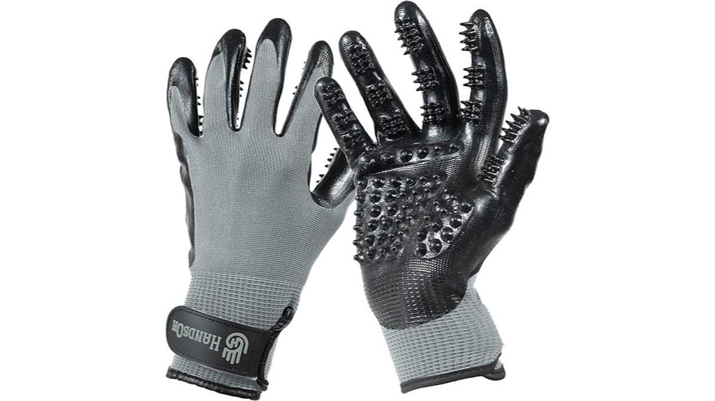 pet grooming glove gloves