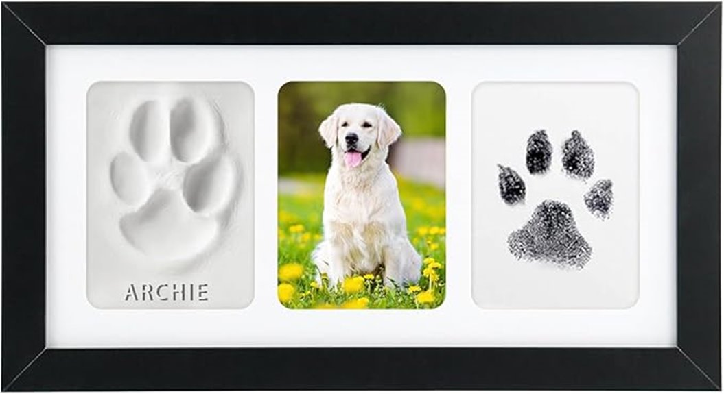 pet memorial paw frame
