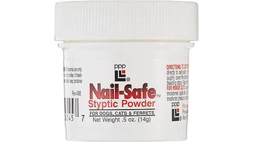 pet nail bleeding styptic