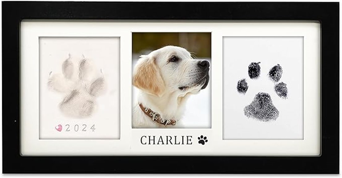 pet paw print frame