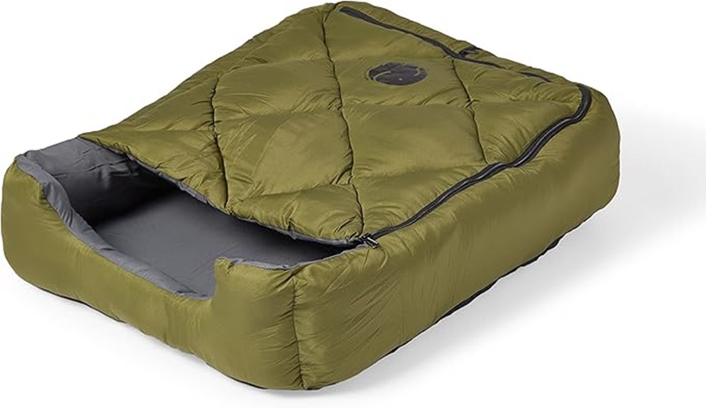 pet sleeping bag green