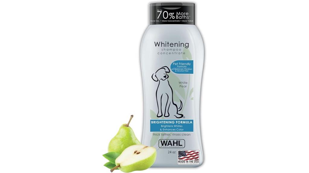 pet whitening shampoo bottle
