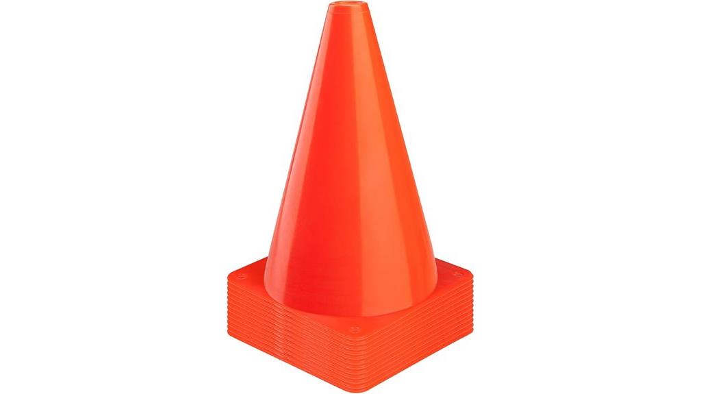 plastic training cones pack