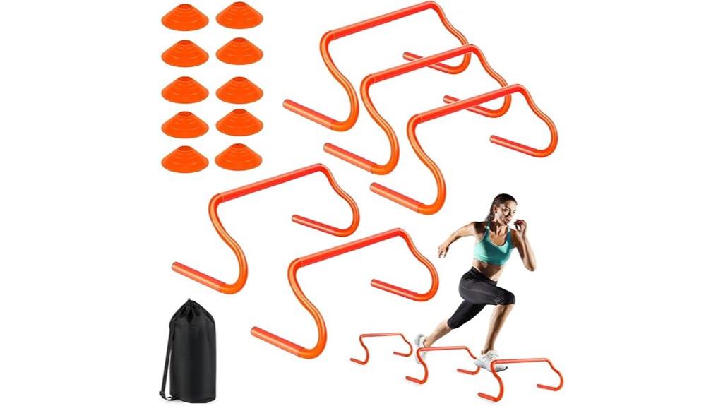 portable agility hurdles set