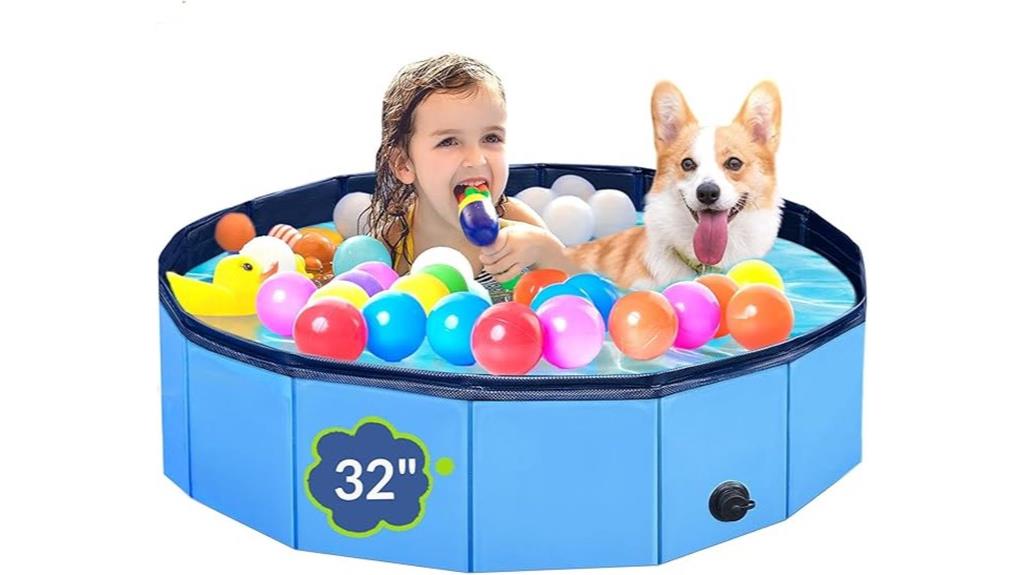 portable collapsible dog pool