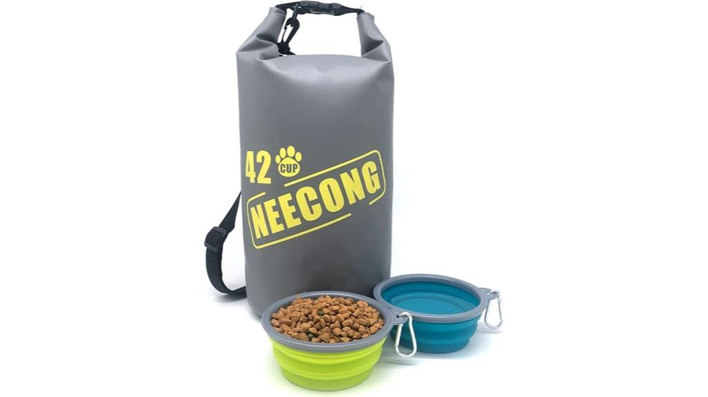 portable dog food travel kit