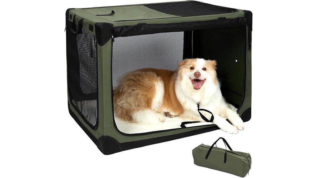 portable soft sided dog crate
