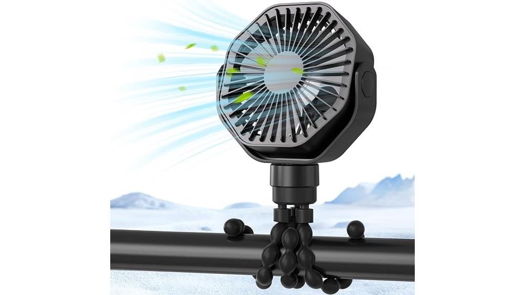 portable stroller fan with tripod