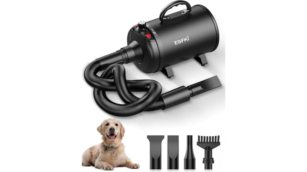 powerful adjustable pet dryer