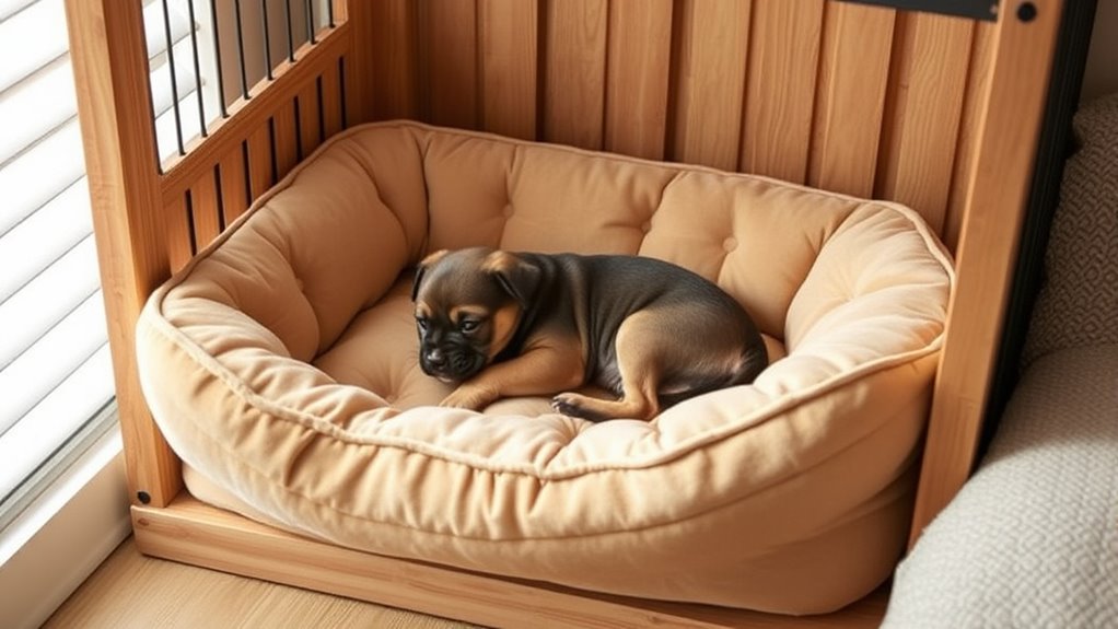 puppy bed size comfort