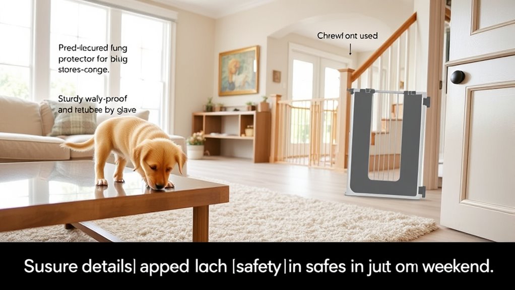 puppy proof your home safely