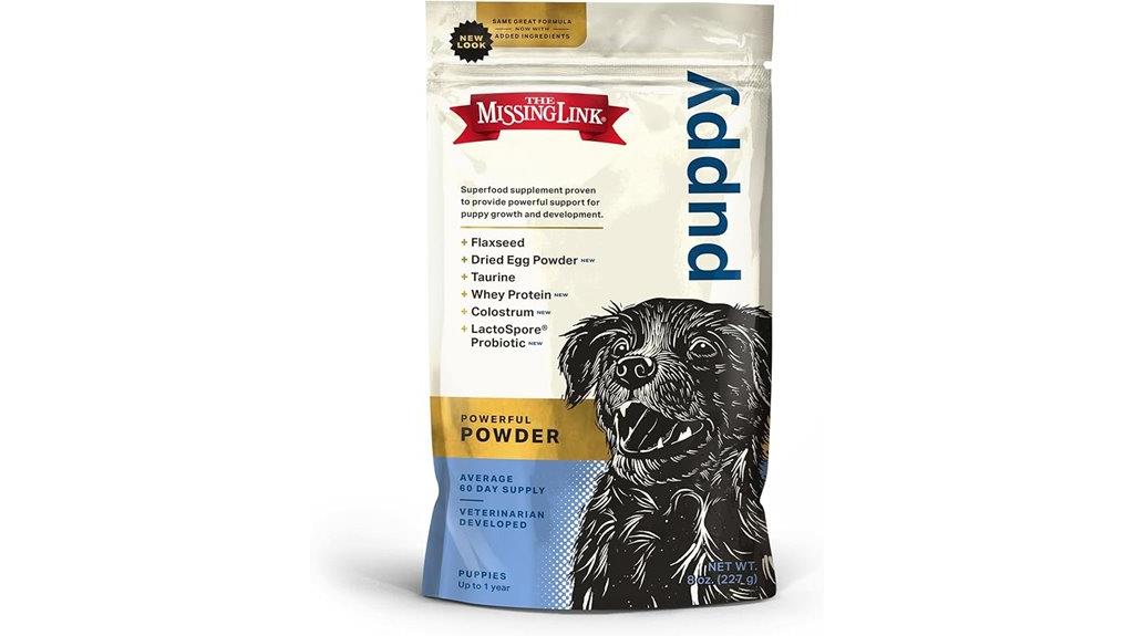 puppy supplement 8oz size