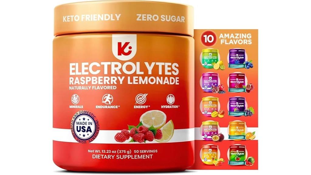 raspberry lemonade electrolyte powder