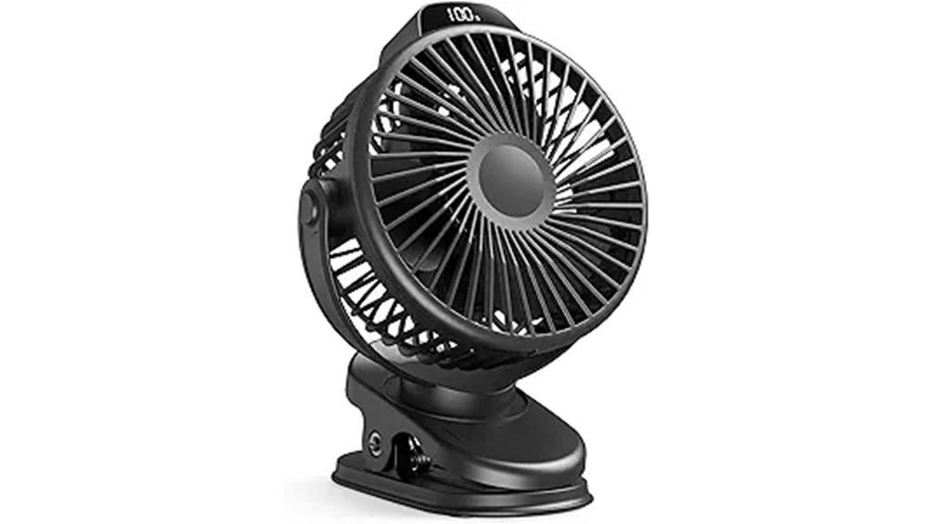 rechargeable portable clip fan