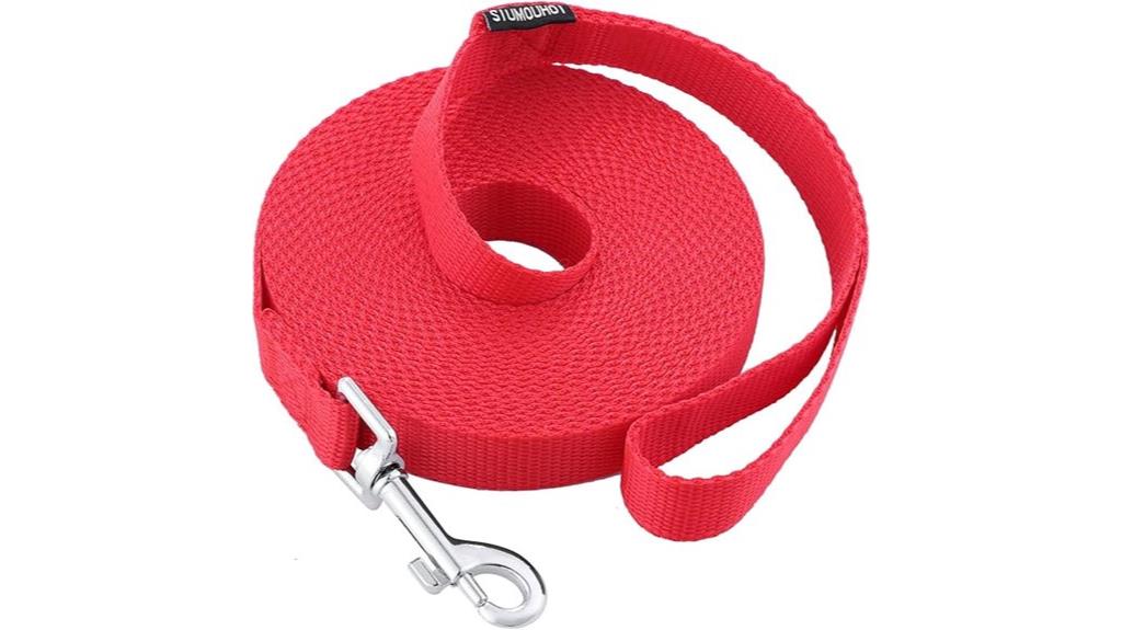 red 20 foot agility lead