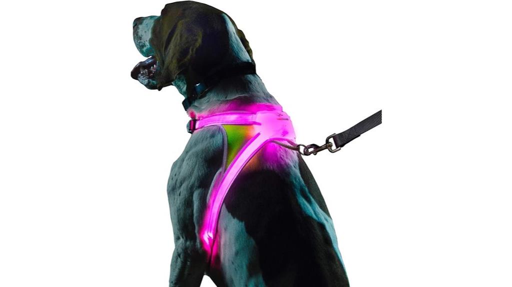 reflective dog harness light