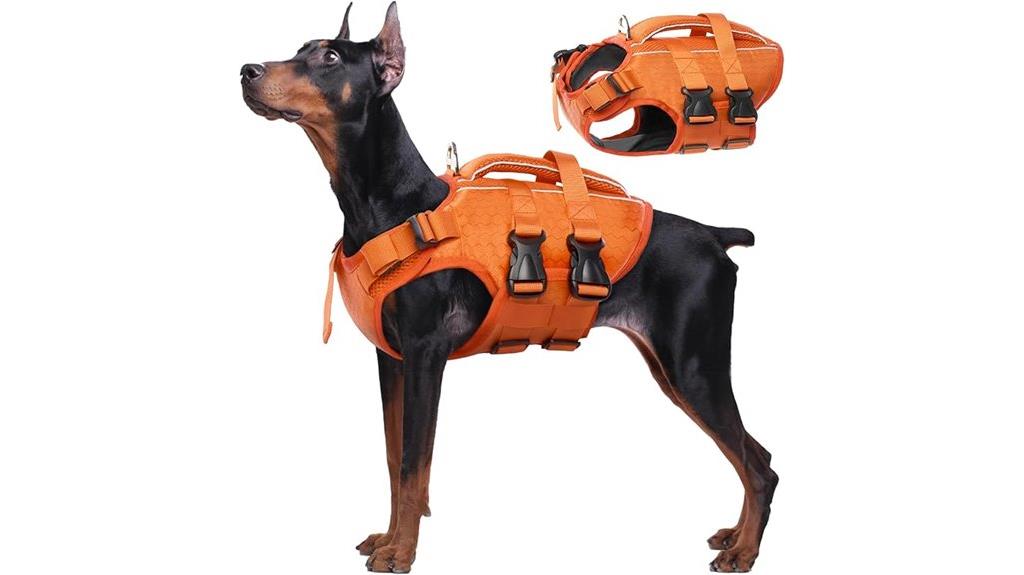 reflective dog life jacket