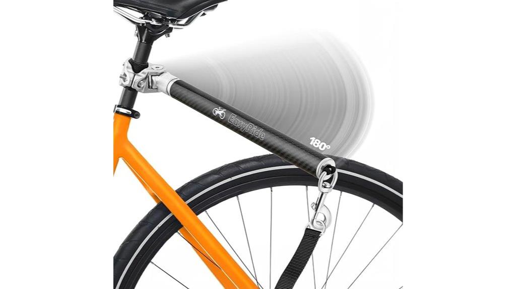 rotating dog bike leash