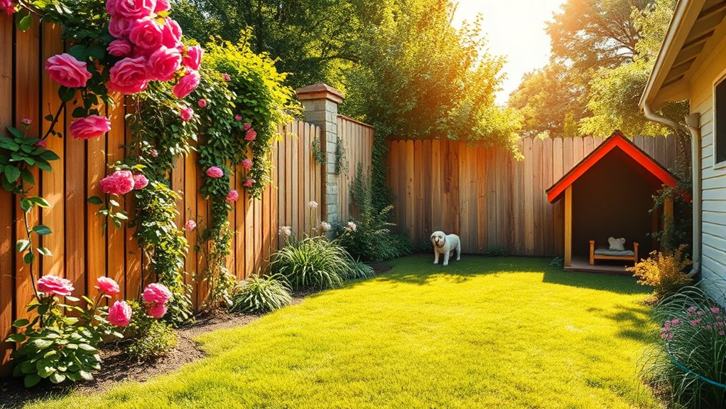safe dog friendly backyard design