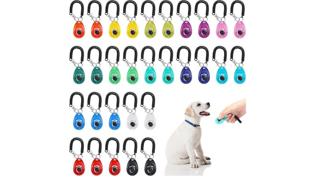 set of thirty training clickers