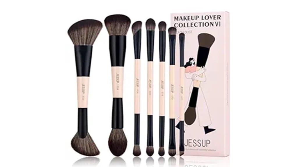 seven piece double sided brushes