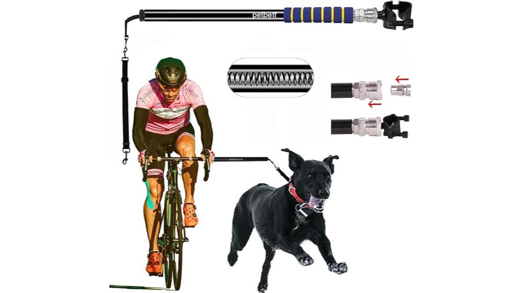 shock absorbing dog bike leash
