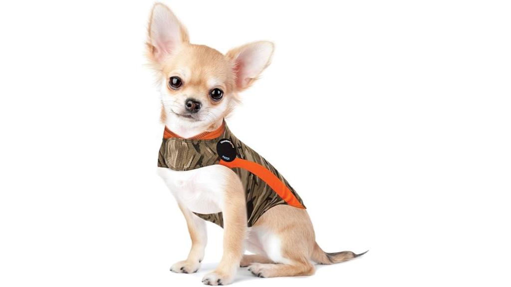 small camo dog anxiety vest