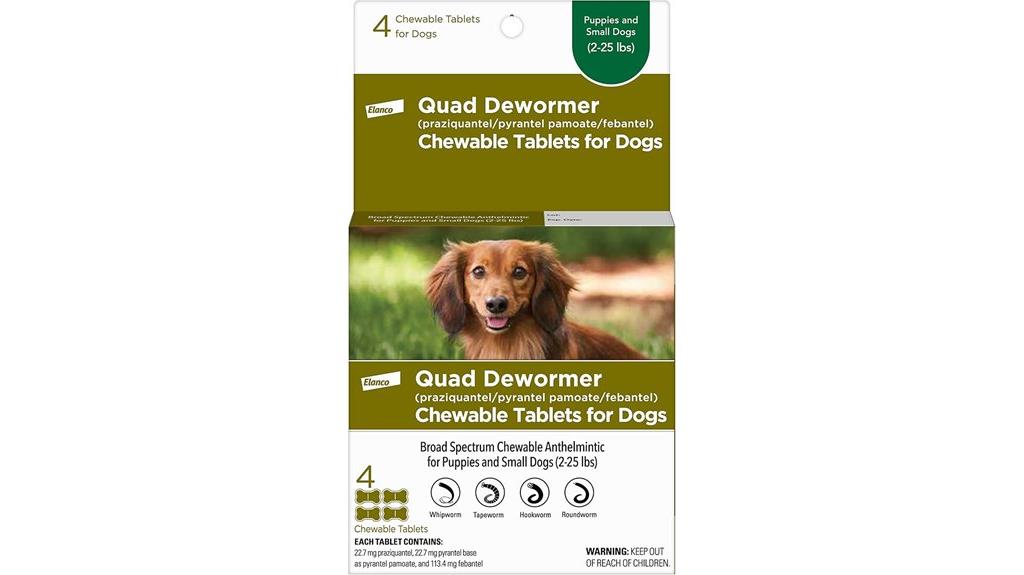 small dog dewormer tablets