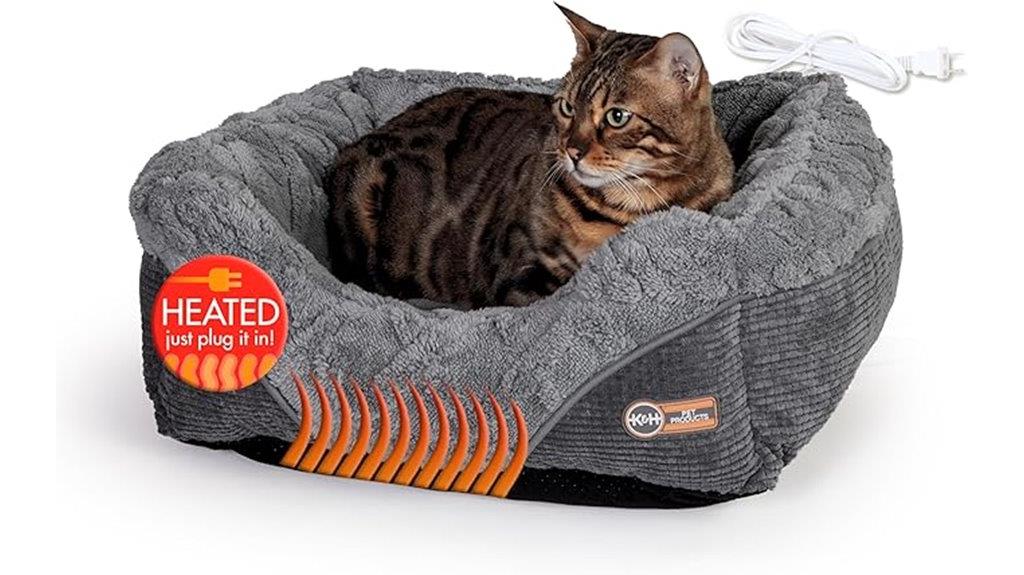 small heated pet bed