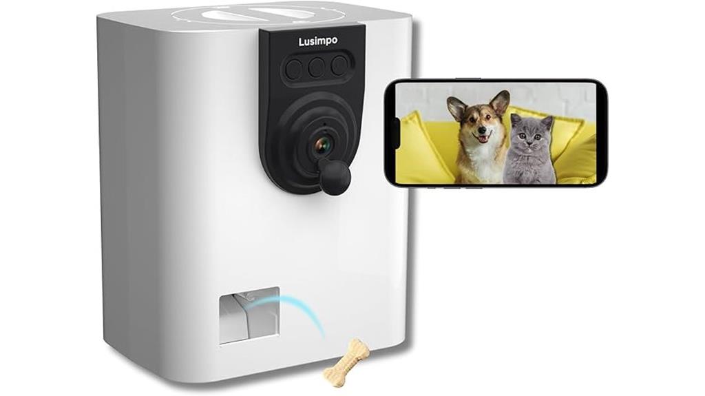 smart pet camera treat dispenser