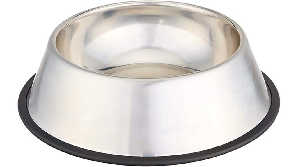 stainless steel dog bowl