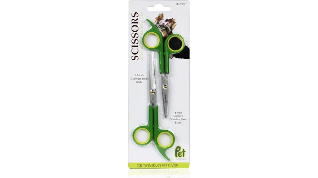 stainless steel grooming scissors