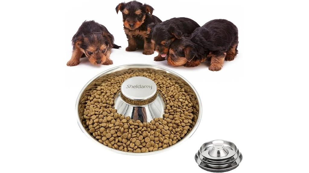 stainless steel puppy bowl