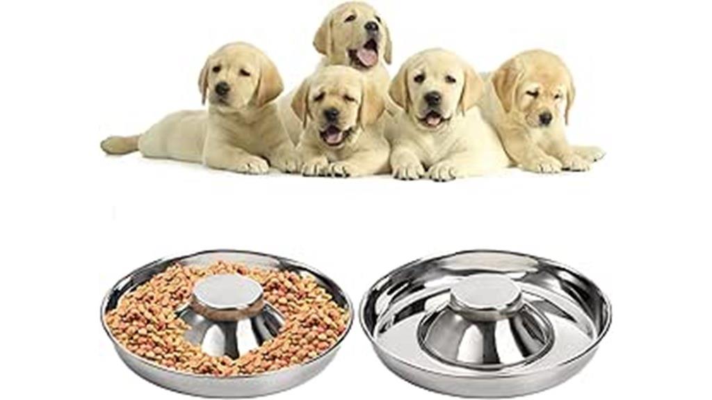 stainless steel puppy feeders