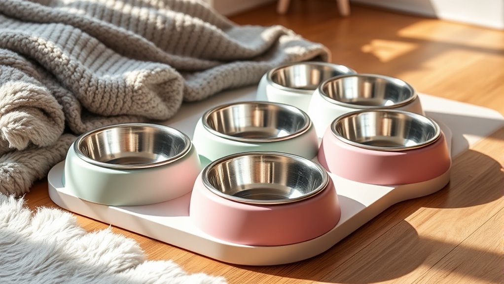 stylish durable puppy bowls