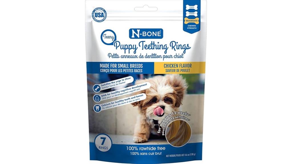 teething rings chicken flavor