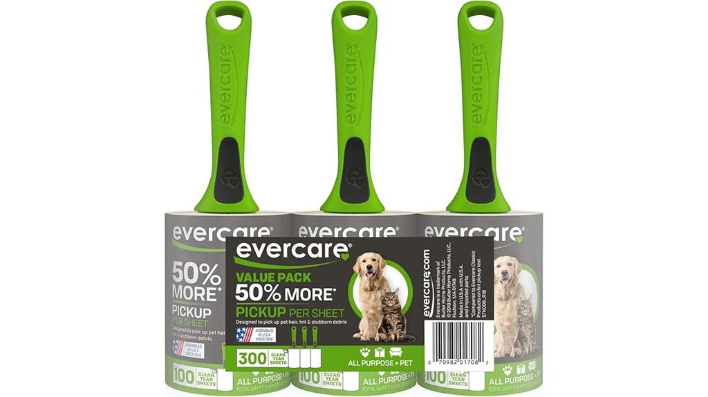 three pack lint rollers