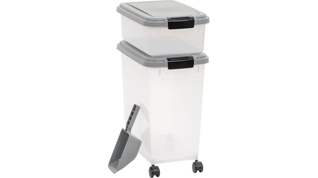 three piece airtight storage