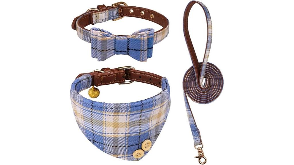 three piece pet collar set