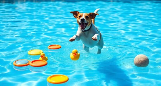 top floating dog toys