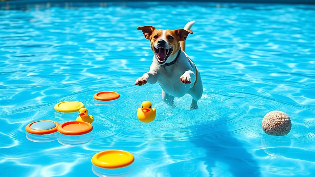 top floating dog toys
