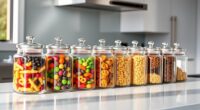 top snack storage jars