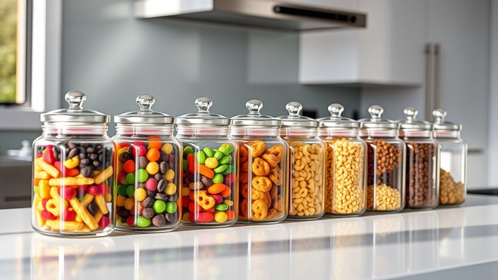 top snack storage jars